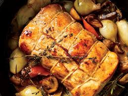 Pork Loin Braised With Mushrooms And Wine Recipe Recipe Wine Recipes Pork Recipes Pork
