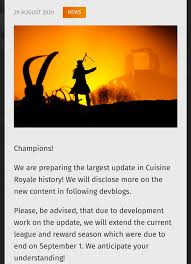 Next Season For Cuisine Royale What Are You Expecting New Map New Weapons Game Modes What Do You Want To See Cuisineroyalebr