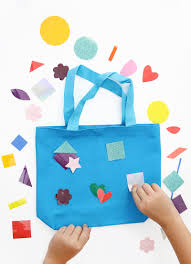 Add text to promote your band or create unique, marketable tote bags with fun and uplifting phrases. Kids Craft Idea Easy And Mess Free Tote Bag Craft Persia Lou