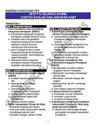 Item contoh (contoh soalan) sains (science) pt3 (format baharu mulai 2019). 2019 Pt3 Sejarah Contoh Soalan Dan Jawapan Kbat