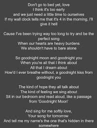 Goodnight Moon Go Radio I Want These Lyrics Printed And In My Apartment Bedroom Good Night Moon Lyrics Lyric Prints