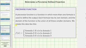 Define And Write Piecewise Functions Intermediate Algebra