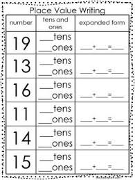 10 Place Value Worksheets Writing Tens And Ones And Expanded Form Kdg 1st Grad 1st Grade Math Worksheets 2nd Grade Math Worksheets Place Value Worksheets