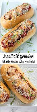 Meatball Grinders Sandwich Recipe Homemade Meatballs Recipes Meatball Grinder