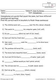 homophones 5 worksheet homophones literacy worksheets literacy