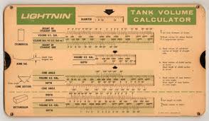 1962 Tank Volume Calculator Slide Chart Collectors Weekly