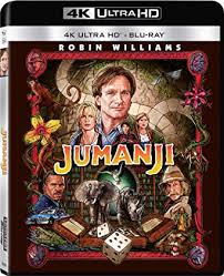 I was never a fan of slapstick, goofy robin williams but always appreciated his films that were series and had humor and that is what jumanji is. Jumanji 4k Ultra Hd Blu Ray Digital Amazon De Robin Williams Jonathan Hyde Kirsten Dunst Bradley Pierce Bonnie Hunt Bebe Neuwirth David Alan Grier Patricia Clarkson Adam Hann Byrd Laura Bell Bundy Joe