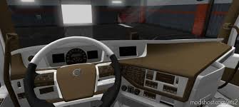 Download Volvo Fh16 2012 Brown Interior Mod For Euro Truck Simulator 2 At Modshost Visit Https Modshost Com Ets2 For More Brown Interior Volvo Interior