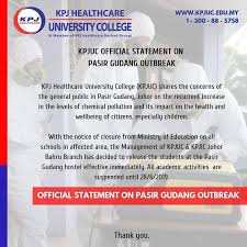 Three factories identified as pasir gudang polluters. Kpj International College Johor Bahru On Twitter Pray For Pasir Gudang