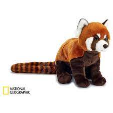 The national geographic bald eagle plush is 10 inches tall and perfectly weighted to stand properly without falling over. National Geographic Plush Red Panda Plush Toy Alzashop Com