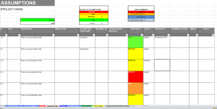 Raid Log Excel Template For Project Management Excel Templates Excel Dashboard Template