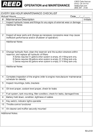 Pump Maintenance Schedule And Checklists Pdf Free Download