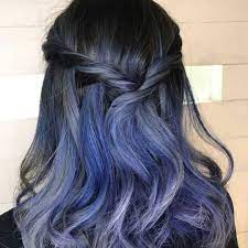 Close Ups Of A Cool Violet Infused Blue Grey Color Design Time For Your Fabulous Hair Makeover Hair Makeover Hair Experiment Japanese Hair Salon