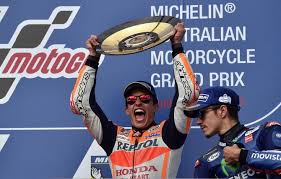 Anggapan bahwa sirkuit assen memang ramah bagi yamaha sepertinya memang tidak keliru. Marquez Extends Motorcycling World Championship Lead With Australian Win Arab News