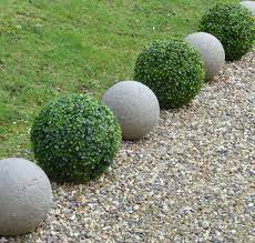 Stone Balls Effect Which Light Up At Night 28cm Diameter Spheres Garden Lights Entrance Lighting 12v 230v Entr Glass Garden Patio Stones Patio Garden