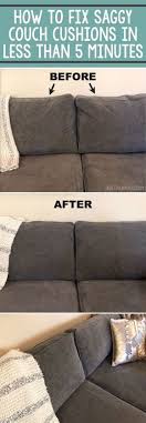 Tip How To Fix Saggy Couch Cushions A Life Hack Everyone Should Know Fix Sagging Couch Couch Cushions Home Hacks