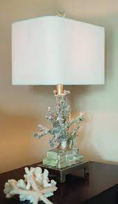 What is the most common feature for table lamps? Silver Coral Table Lamp Design By Couture Lamps Burke Decor