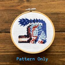 Looking for an advice video on how to design cross stitch patterns? This Listing Is For A Pdf Download Cross Stitch Pattern Inspired By The Ebony Odogaron Icon From The Monster Cross Stitch Patterns Stitch Patterns Cross Stitch