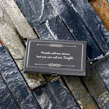 Vistaprint offers a wide range of business cards cases: Amazon Com Dg Monogram Stainless Steel Business Card Holder Free Custom Engraving Best Gift Idea For Executive Professionals Or Clients As Corporate Giveaways Or Promotional Items Home Kitchen