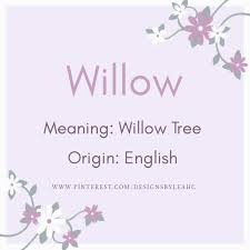 Willow Middle Names For Girls Baby Girl Names Names With Meaning