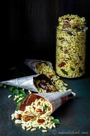 Masala Puffed Rice Recipe For Kara Pori Spicy Puffed Rice Masalakorb Recipe Recipes Vegan Junk Food Puffed Rice