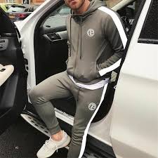 Cozy Side Stripe Tracksuit Mens Tracksuit Set Track Suit Men Tracksuit Set