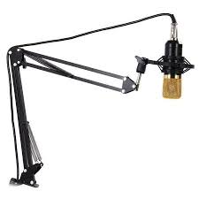 Dragonpad Usa Black Adjustable Microphone Suspension Boom Scissor Arm Stand Compact Mic Stand Made Of Durable Steel For Radio Broadcasting Studio Voice Over S In 2020 Microphone Stands Microphone Recording Microphone