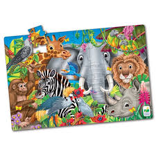 Sold and shipped by toynk. Jumbo Floor Puzzles Animals Of The World Walmart Com Walmart Com