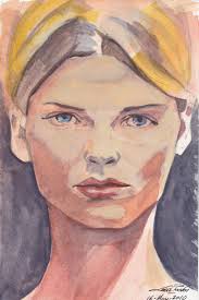 Blonde Woman Painting by Luis Pastor