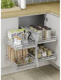 Meuble D Angle Optimise A Fermeture Douce Rangement De Cuisine Meuble Angle Cuisine Meuble De Cuisine De Coin Meuble D Angle