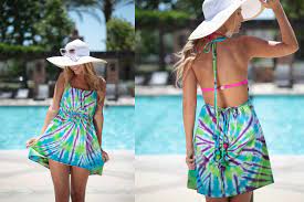 Place the wrong sides of the towels together again, aligning the side edges. 17 Diy Swimsuit Coverups
