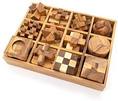 Puzzle brain games for adults. Fun Games For Adults 3d Wooden Puzzle Brain Teasers And Educational Games In Set Of 9 Wooden Puzzles To Challenging Puzzles For Adults And Brain Games For Kids Suit For Living Room