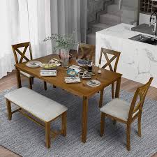 We did not find results for: Amazon Com 6 Piece Dining Table Set Wood Rectangular Kitchen Table And 4 Dining Chairs And 1 Bench Family Furniture For 6 Persons Brown Table Chair Sets