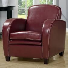 Coolidge Club Chair Curved Arms Red Accent Chairs Leather Accent Chair Chair