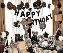 Better yet, create a dessert table or station to set up somewhere at the party. Happy Birthday Black And White Party Decorations Diy Novocom Top