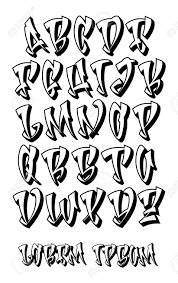 Because the purpose of a business letter isn't to showcase your artistic skills, a standard non. Vectorial Font In Graffiti Hand Written 3d Style Capital Letters Alphabet Royalty Free Cliparts Vectors And Stock Illustration Image 115158167