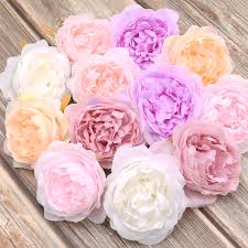 12 bushes ( total 84 roses) each bush: 30pcs Lot 10cm Large Artificial White Peony Rose Silk Flower Heads Diy Wedding Decoration Wreath Scrapbooking Craft Fake Flowers Buy At The Price Of 14 72 In Aliexpress Com Imall Com