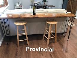 Reclaimed Wood Bar Table With Hairpin Legs Custom Sofa Bar Etsy In 2020 Wood Bar Table Reclaimed Wood Bars Bar Table