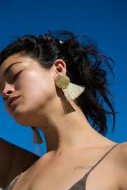 Anna Monet Natural Horsehair Earrings