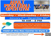 Adult Pickleball Open Gym | Chambersburg