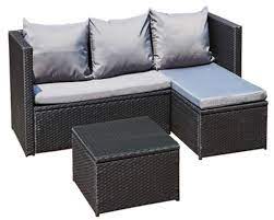Gartenmöbel set hellbraun hellgrau rattan aluminium textil inkl. Gartenmobel Gartenset Lounge Sofa Bergen Iii Kaufland De