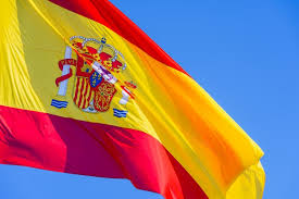 De vlag van spanje voor in de vlaggenmast, aan de gevel of op de boot wordt door dvc geleverd van het sterke. Vlag Van Spanje Premium Foto