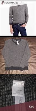 J Crew Lambs Wool Sweater Nwt Color Gray Charcoal Please