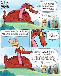 The Villagers Of Spuddy Are Very Excited About Dragon Comic Slack Wyrm Dnd Funny