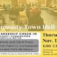 Community Town Hall Forum event image