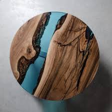 Azure Resin Coffee Table Epoxy End Table Made European Etsy Wood Resin Table Epoxy Wood Table Live Edge Coffee Table