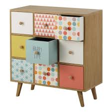 Add to quote additional information product specifications. Multicoloured 9 Drawer Storage Cabinet Alix Maisons Du Monde
