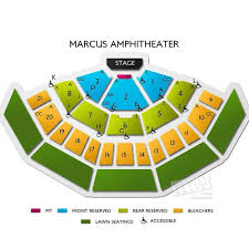 Marcus Amphitheater Seating Chart Concert Tickets Bonnie