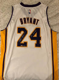 Celebrate one of the toughest players in nba history, & you can get the best of bests, the great kobe bryant jersey lakers colorful lakers jerseys on the merch. Kobe Bryant Signed Autographed Swingman Jersey White Lakers Panini 5x Champ 1922339421