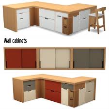 Aroundthesims4 Wall Cabinets Mobilier De Salon Sims Douche Camping